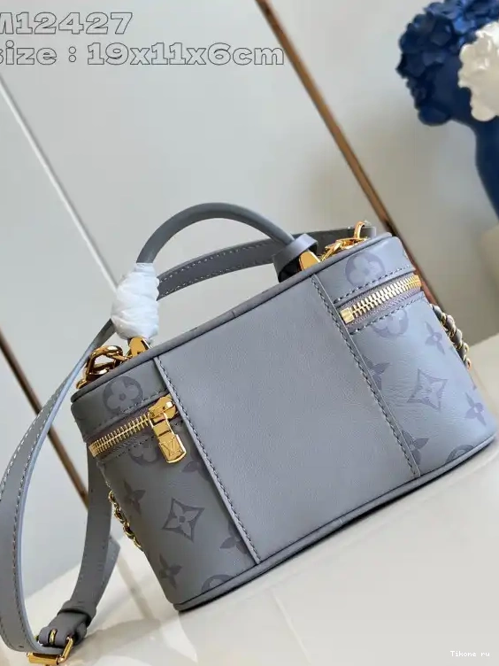 Affordable VUITTON Vanity CM LOUIS Pouch-19 x 11.5 6.5 x Chain 0615